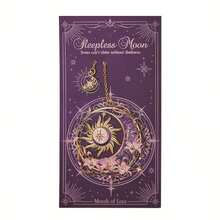 1个月亮、爱、泪和雪金属书签，学生礼物 - 彩色 - 查看 5