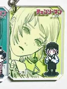 Llavero acrílico con personaje de anime, accesorio de llavero unisex - Multicolor - Ver 13