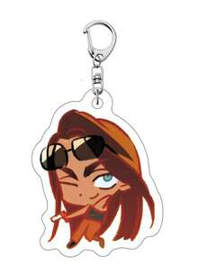 ALIEN STAGE IVAN & TILL Dangle-Dangle Keychain Man Acrylic Chain For Pants Womans Key Chain Men Pendant Girls Jewelry Llavero - Multicolor - View 8