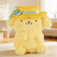1 búp bê nhồi bông Sanrio Pompompurin chủ đề hoa, được làm từ chất liệu nhồi bông có độ đàn hồi cao, trang trí hoa lá + thiết kế tròn trịa dễ thương, kích thước phù hợp, thích hợp làm đồ trang trí nhà cửa và quà tặng ngày lễ. - Màu vàng - Xem 2