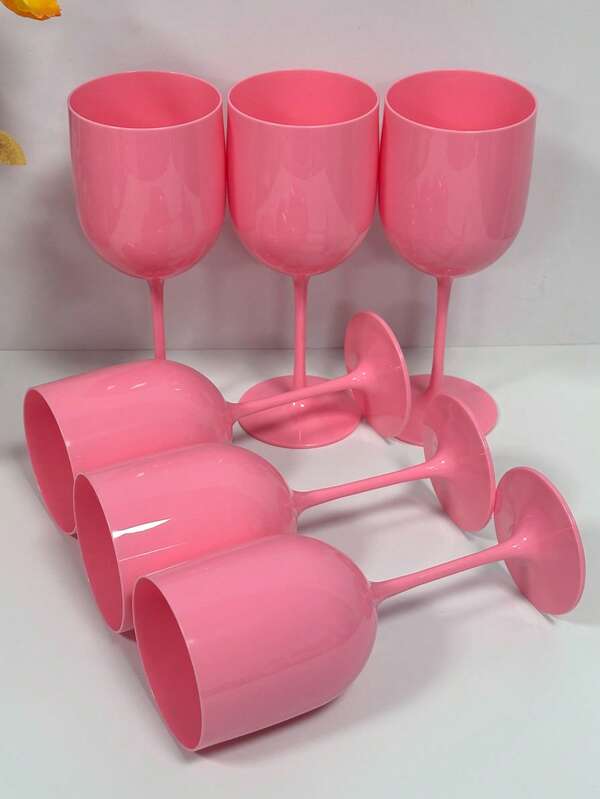 חבילה של 1/6/10/15/20 כוסות יין מפלסטיק עמידות בפני טיפות, 16oz/480 מ"ל - כוסות שמפניה לשימוש חוזר לקוקטייל, כוסות גבוהות צבעוניות לחתונות, מסיבות, ימי הולדת, משפחה ומסעדות, כלי שתייה אלגנטיים לבנים/שחורים