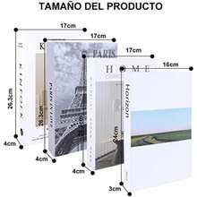 4 Libros Decorativos de Moda, Libros Decorativos para Decoración del Hogar, Moderno y Decorativolibro Falso Creativo, Libro Falso para El Hogar,Libros Decorativos de Imitación(default) - Multicolor - Ver 3