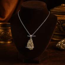 Colar de Pirita, Pedra Bruta, Corrente Aço Inox, Pedras Natrurais, Rustico, Renovação, Cura