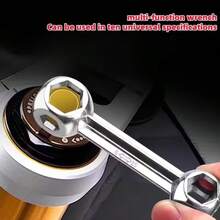 1 Piece Heavy Duty Multifunctional Wrench - 10 Size Repair Tool, Featuring Bone-Shaped Open-End Sockets, Suitable For Bolts, Nuts, Parts (Hex/Cross/Flat/Star) - Portable Metal Mechanical Tool For Home Use - Multicolor - View 3