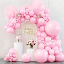 Bóng bay khổng lồ màu hồng nhạt, kích thước 36 inch (khoảng 91,4 cm), 2/4/6/8/10 quả, bóng bay cao su dày dặn màu hồng pastel siêu lớn, thích hợp trang trí cho cô dâu, tiệc tiết lộ giới tính, đám cưới, lễ tốt nghiệp, kỷ niệm. - Màu Hồng baby - Xem 7