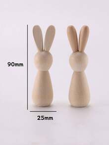 3 قطع/9 قطع طقم رسم خشبي على شكل أرنب، مجموعة الرسم اليدوي، ألوان، أرانب خشبية، فرش، لوازم يدوية إبداعية، عودة إلى المدرسة، التخرج، أحداث الحفلات، هدايا عيد ذات معنى - متعدد الألوان 2 - مشاهدة 10