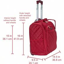 R- Bf31-roo Equae De Mano Unisex Adulto Roo Red Carry-On 16-Inc - Rojo - Ver 3