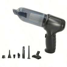 2-In-1 Handheld Vacuum Cleaner, Powerful Wet & Dry Vacuum Cleaner For Car, Home, Office And Pet, Includes Multiple Nozzles/Mini Floor Mop