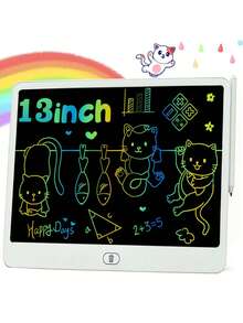 13-Inch LCD Writing & Drawing Tablet - High Brightness Reusable Portable Art Toy, Ink, Ergonomic Grip And Early Education Games, Ideal Gift For 3-12 Years Old, Creative Entertainment, User-Friendly Interface, Mess-Free Design - Multicolor - View 15