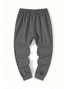 Bộ 2 quần thể thao dài tay nam màu trơn có dây rút, in họa tiết, 2 chiếc quần tập thể dục và chạy bộ cơ bản, chất liệu 100% polyester, vừa vặn thoải mái, phù hợp cho các cặp đôi, trong nhà và ngoài trời, nhiều màu sắc để lựa chọn. Quần chạy bộ dáng ôm, phù hợp cho mọi mùa, chất liệu 100% polyester. - Nhiều màu - Xem 3