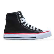 Unisex High-Top Vulcanized Comfortable Sneakers - New Release - 黑色 - 查看 2