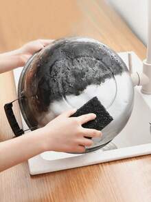 1/5/10 piezas Cepillo de fregado para ollas que elimina el óxido, paño de limpieza de cocina, esponja abrasiva, utensilios de cocina, herramientas de limpieza, cocina, baño, hogar, suministros para el hogar - Multicolor - Ver 7