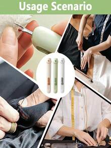 1pc 2-In-1 Automatic Threader/Ripper, Upgraded Dual-Head Ripper, Sewing Threader Ripper, Threading And Unthreading Tool, Quick Unthreading Tool, Suitable For Hand Sewing, Knitting, Cross Stitch - Multicolor - View 6