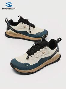 HOBIBEAR (Run Small 1 Size) Comfortable Minimalist Men's Sports Shoes, Campus Sports Shoes, Fashion Sports Casual Shoes, Hiking Shoes, Lightweight Women's Shoes - Blue and White - View 1