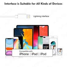 Lightning接口有线耳机，带遥控器，可控制音乐和通话，兼容 14/13/12/11/XR/XS/X/8/SE/Pro/Pro Max，所有iOS系统，通话降噪