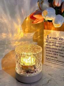 1 Stück dynamische Wellen Muster Atmosphäre Lampe, romantische Sternenhimmel Projektionslampe - einstellbare farbwechselnde Aurora Beleuchtung für Schlafzimmer - polychromatisches Licht - Übersicht 6