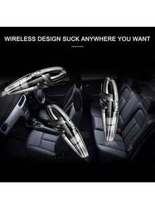 Aspiradora inalámbrica para el hogar para limpieza del hogar, limpieza del automóvil, limpieza de pelo de gato y mascotas, multiusos, portátil y de mano para una variedad de escenarios, incluye una variedad de accesorios - Negro - Ver 5