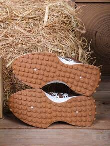 女士休闲运动鞋，舒适透气拼接复古运动户外鞋，百搭平底鞋