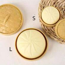 1pc Colorful Dumpling Stress Balls Fidget Sensory Toy,Squeeze Dough Ball Stress Relief Hand Toy,Bun With Food Steamer Stretchy Desk Toys - Nhiều màu - Xem 2