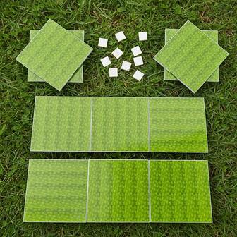 10pcs Green Building Blocks Base Plates, Sturdy To Support Blocks, Suitable For Children - Can Be Used As Base For Stacking Magnetic Building Blocks, Durable ABS Material, Creative Play And Learning Toy, Fit For Boys And Girls Over 3 Years Old, Birthday Gift Idea, Use With Magnetic Building Blocks, Imagination Games, Game Design