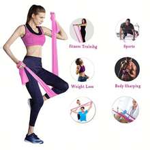 3pcs Pink Ombre Yoga Resistance Bands, Strength Training Stretch Bands, Fitness Elastic Bands, Yoga Resistance Loops - Pink Gradient Yoga Resistance Band - View 4