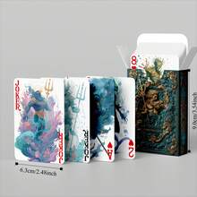 YFOPEN Frozen Oblivion Ocean Heart Theme Poker Cards, Polar Frozen Ocean + Sunken Ruins, Cool Dark Art Style, Unique Design For Each Card, Suitable For Fantasy Enthusiasts Collection And Themed Tabletop Games - Multicolor - View 3