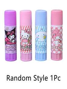 Sanrio 1/2/3/4支装 My Melody Kuromi Cinnamoroll Hello Kitty 强力胶棒 可爱 DIY 手工固体胶 适用于日记本和办公用品 万圣节 圣诞节礼物 返校季学习用品（部分产品随机发货）