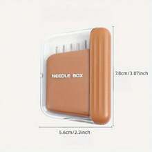 1 st. magnetisk låda för synålar - 10 st. synålar förvaringslåda för hushållsreparationer och verktyg
