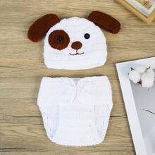 1 Set Newborn Baby Blue Animal Themed Photography Outfit, Baby Shower Gift - Multicolor - View 12