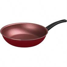 Ekco Sartén Wok con Antiadherente Classic de Aluminio 28 cm - Color Rojo - Rojo - Ver 1