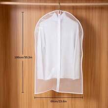 5pcs/1pc Dust Cover Garment Bag, Zipper Closure Transparent Dust-Proof Cover For Suits, Coats, Down Jackets, Dresses, Home/Bedroom Use - Multicolor - View 11