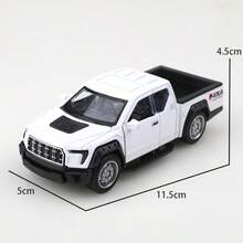 1 pieza (en bolsa) Escala 1/36, unicolor, Body de vehículo de juguete de aleación de zinc, réplica de la camioneta F150, adecuado para niños a partir de 3 años. Coche de juguete de aleación individual con mecanismo de extracción, se pueden abrir ambas puertas laterales. Ideal para regalos festivos, colecciones de juguetes, réplica de alta calidad de coche de juguete de aleación fundida, camioneta de estilo todoterreno de aleación de zinc para mayores de 3 años. Camioneta blanca - Blanco - Ver 2