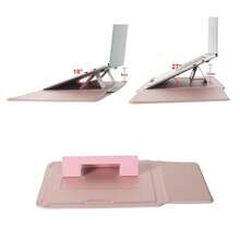 15-16 Inch Laptop Sleeve With Stand & Mouse Pad, Leather Material Protective Case For MacBook Pro/Air, Chromebook - Multicolor - View 5