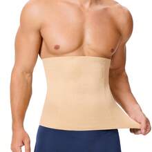 1pc Black Seamless Waist Trainer Belt, Anti-Roll Design, Light Compression, Effective Abdomen Shaping, Waist Cincher, Fitness Accessory - Multicolor - View 4