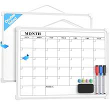 MaxGear Monthly Calendar Dry Erase Board For Wall, 16\X12\ Small Hanging Double-Sided White Board, Portable Whiteboard For Planning, Drawing, Memo, To Do List, Schoolsss, Home, Kitchen, Office,White - 白色的 - 查看 1