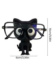 3D打印黑色猫眼眼镜框 - 可爱塑料桌面收纳盒，是家居装饰、节日礼物、圣诞礼物、办公用品和家居收纳的理想之选。 - 彩色 - 查看 3