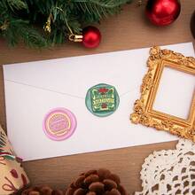 Copper Plant Pattern Wax Seal Stamp With Wooden Handle, Suitable For Wedding And Birthday Invitations, Gift Packaging - A - View 8