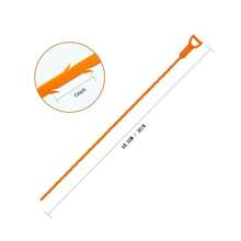 5PCS PP Plastic Sink Drain Clog Remover - Flexible Hair Catcher & Drain Cleaner, Unclogging Tool For Bathroom Sink, Bathtub, Shower & Kitchen - 橘色 - 查看 10