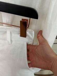 Linen Shirt And Shorts Set (2 Pieces) - White - View 4