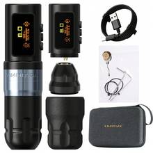 Ambition 1PC Shura-X Wireless Tattoo Machine 3.5/4.0mm Stroke 1-12V Voltage Battery 1800mAh Double Bearing Direct Drive Tattoo Pen - Gold - View 15