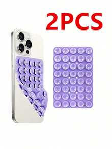 1pc Silicone Suction Cup Phone Holder, Hands-Free Phone Stand, Suitable For Airplane Travel, Compatible With Any Smartphone, Can Be Used For Selfie And Video Recording - Multicolor - View 21