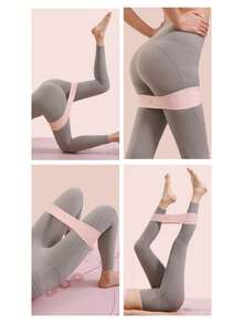 4pcs Silicone Hip Expansion Belt Resistance Band, Suitable For Yoga, Fitness, Shaping, Rehabilitation, Strength Training Of Physical Abilities, Resistance Band - Multicolor - View 10