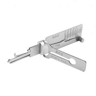 R52 5-Pin Decoder Key Reader, Professional Locksmith Tool Kit, High Quality Lock Pick Set, Universal Silver Color