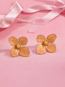 1对可爱花朵耳钉，适合女孩日常佩戴 - 均碼 - 查看 7