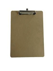 1-Pack A4 Fiberboard Clipboards With Clamps - Durable Writing Pad Boards For Students, School And Office Supplies