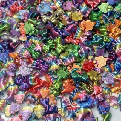 5/10/20/50pcs Colorful 3D Printed Connectable Cute Mini Desktop Decor, 3D Printed Animal Models, Fun Desktop Decorations, Adjustable Desktop Decor, Indoor/Outdoor Use, Room Decor, Piñata Filler, Birthday Gift, Lawn Art Collection, Party Decoration, Kingdom Decor, Hobby, Action Figures, Garden Sculpture, 3D Printed Animals, Birthday Party Favors