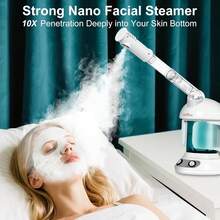 ¡RecomendadoVapor facial, vaporizador facial nano iónico para limpieza facial profunda, vaporizador portátil de ozono con brazo giratorio extensible de 360 ° , humidificador para salón en casa, spa o cuidado¡Top de Temporada - KD2328D - Ver 2