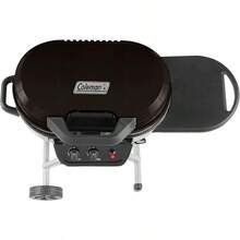 ZAQColeman RoadTrip 225 - Parrilla de propano portátil de pie parrilla de gas con botón de arranque patas y ruedas plegables mesa auxiliar y 11.000 BTU de potencia para camping portón trasero - Negro - - Ver 5