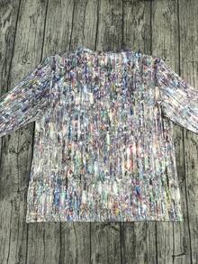 Long Sleeve Allover Print Crew Neck T-Shirt, Casual Top For Spring & Fall, Is An Excellent Gift For Mothers, Birthdays Or Christmas - Nhiều màu - Xem 2