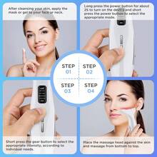450mAh Electric Microcurrent Facial Beauty Device, Neck Lifting & Skin Rejuvenation, LED Face Firming Massage - Multicolor - View 10
